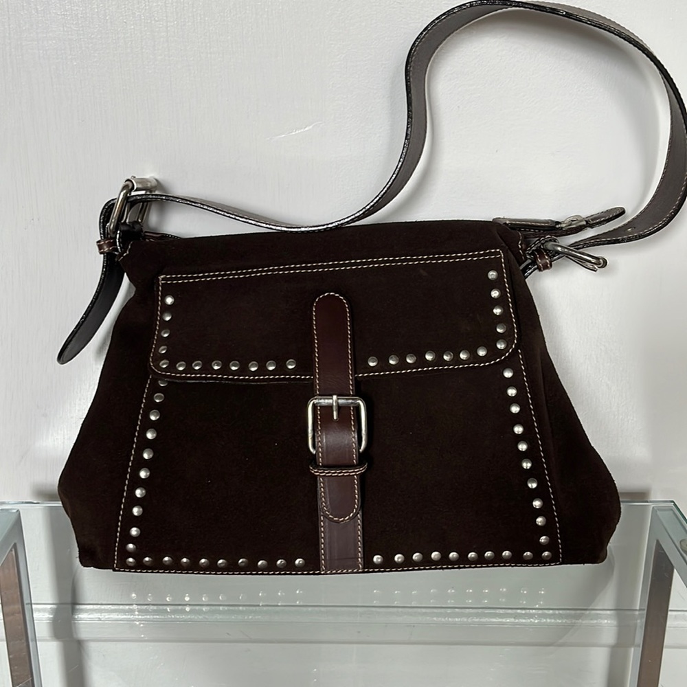 Castellari brown suede purse